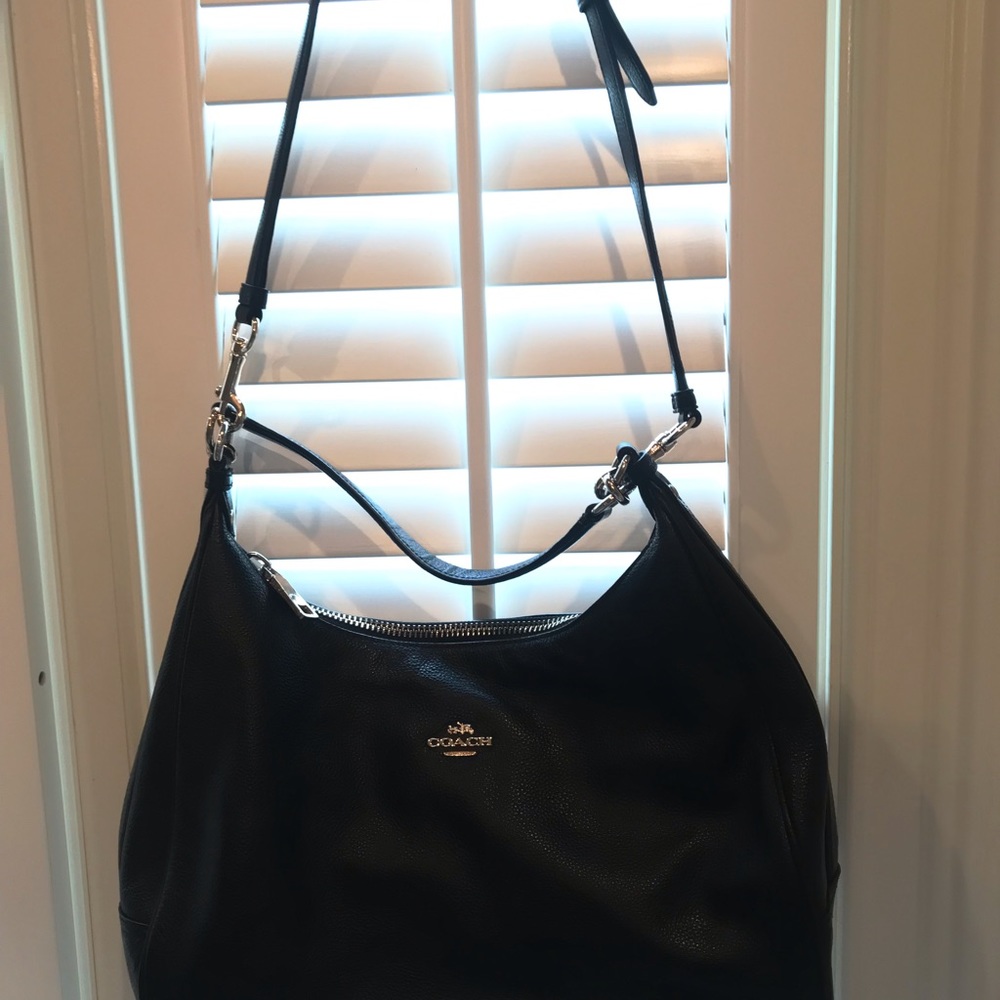 Coach black leather handbag - Picture 2 of 8
